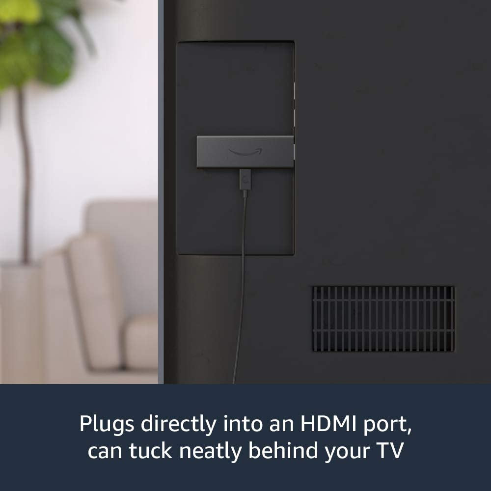 Fire TV Stick with Alexa Voice Remote (Includes TV Controls), HD Streaming Device