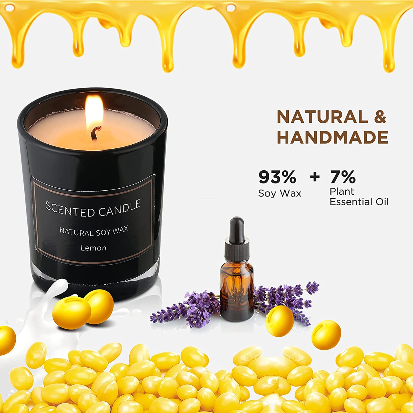 Home Scented Candles, 8 Pack Aromatherapy Jar Candles Smoke-Free Strong Fragrance Long Lasting, 8 Fragrances Scented Candles Gift Set for Women, Perfect for Mother’S Day Gifts, Birthday Gifts