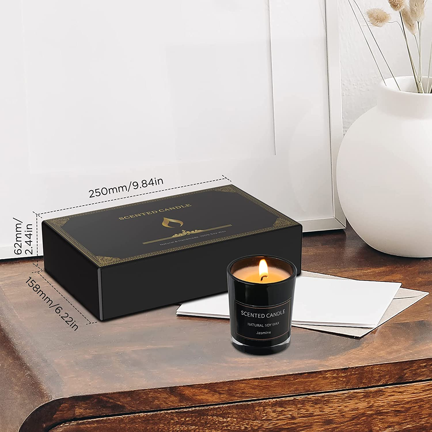 Home Scented Candles, 8 Pack Aromatherapy Jar Candles Smoke-Free Strong Fragrance Long Lasting, 8 Fragrances Scented Candles Gift Set for Women, Perfect for Mother’S Day Gifts, Birthday Gifts