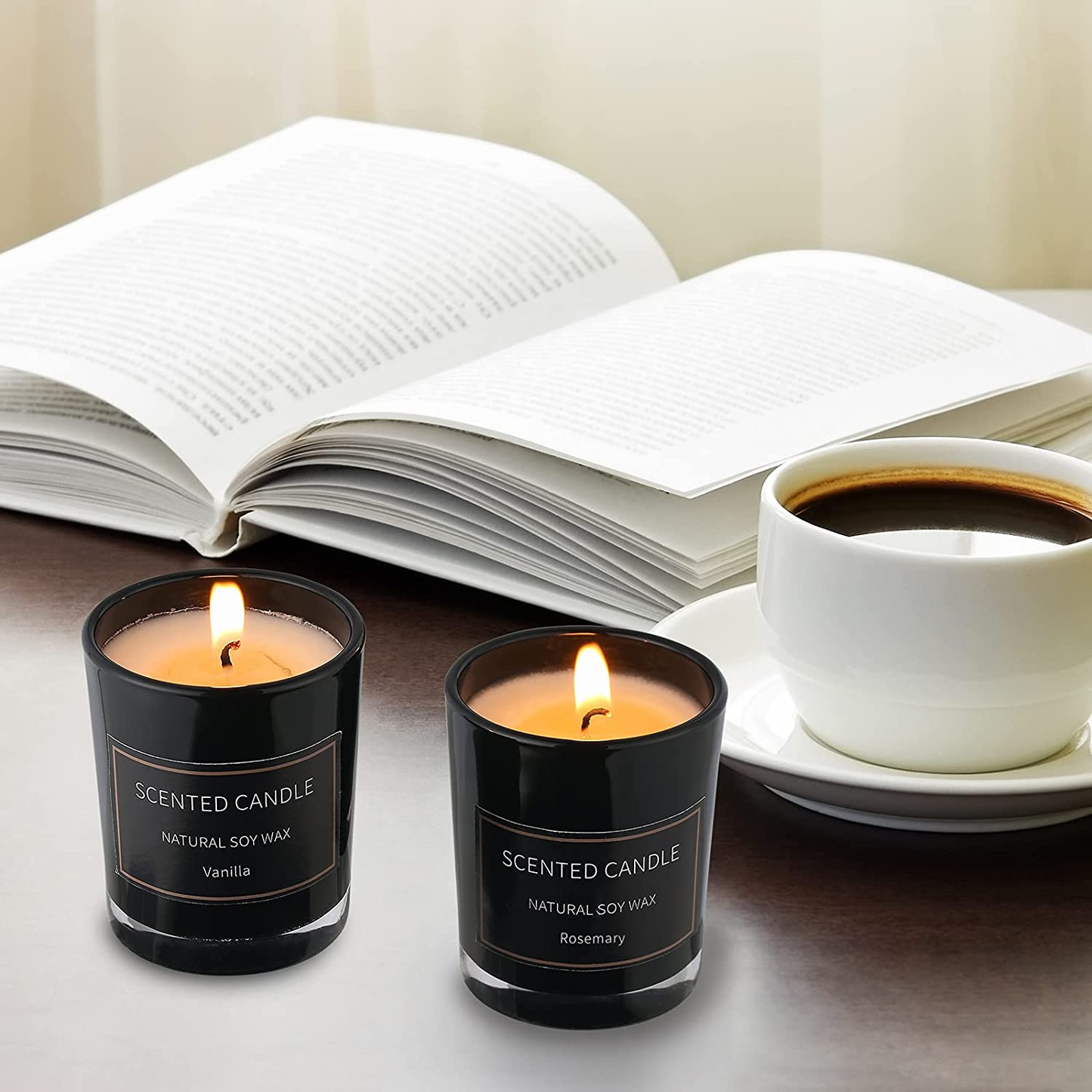 Home Scented Candles, 8 Pack Aromatherapy Jar Candles Smoke-Free Strong Fragrance Long Lasting, 8 Fragrances Scented Candles Gift Set for Women, Perfect for Mother’S Day Gifts, Birthday Gifts