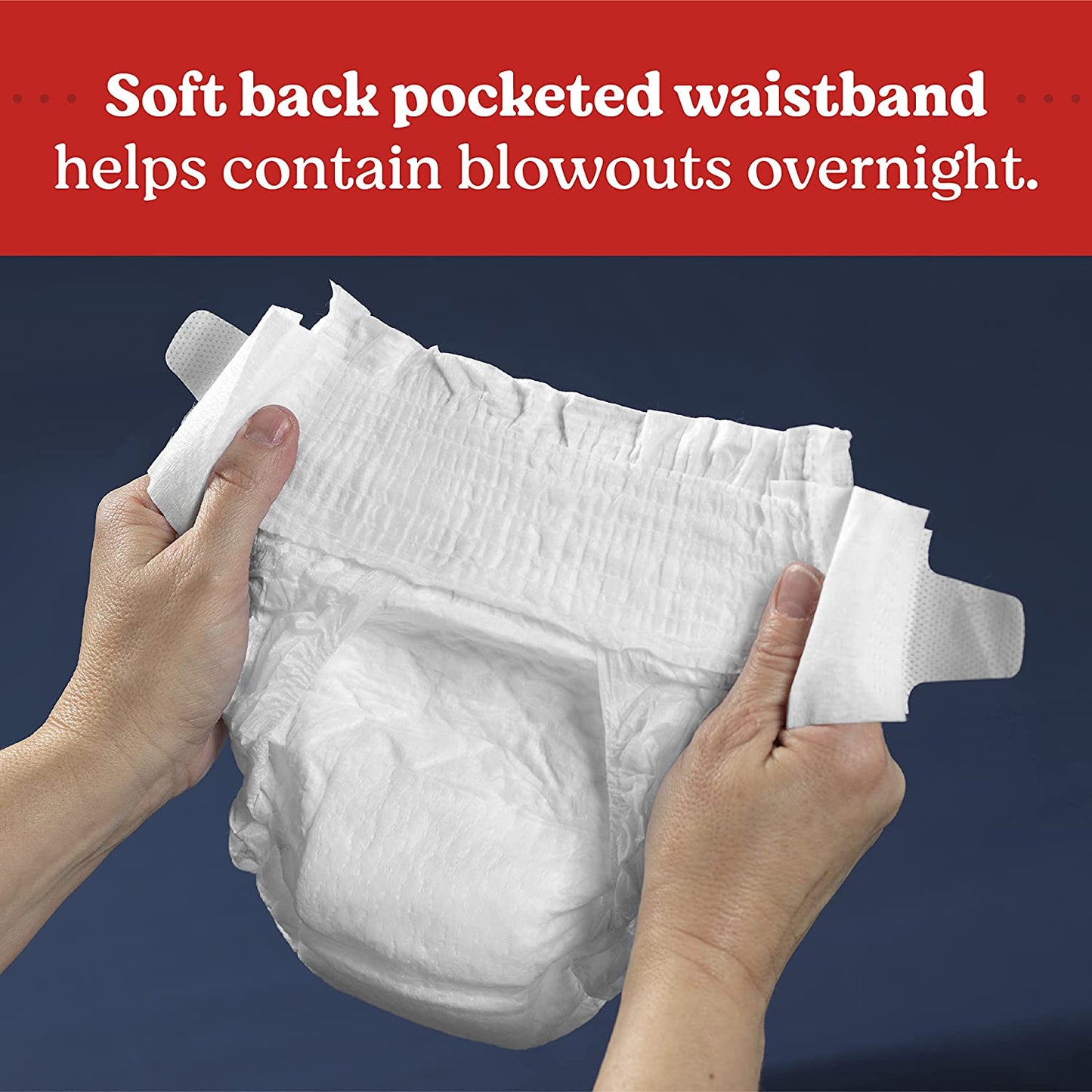 Overnight Diapers Size 3 (16-28 Lbs), 58 Ct, Overnites Nighttime Baby Diapers