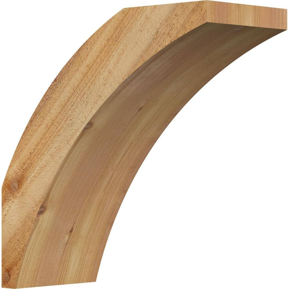 6 In. X 14 In. X 14 In. Western Red Cedar Thorton Rough Sawn Brace