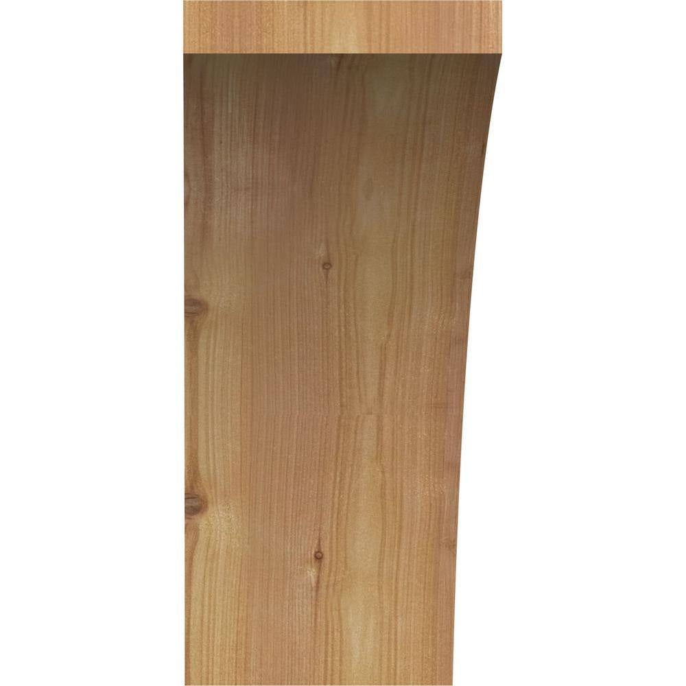 6 In. X 14 In. X 14 In. Western Red Cedar Thorton Rough Sawn Brace