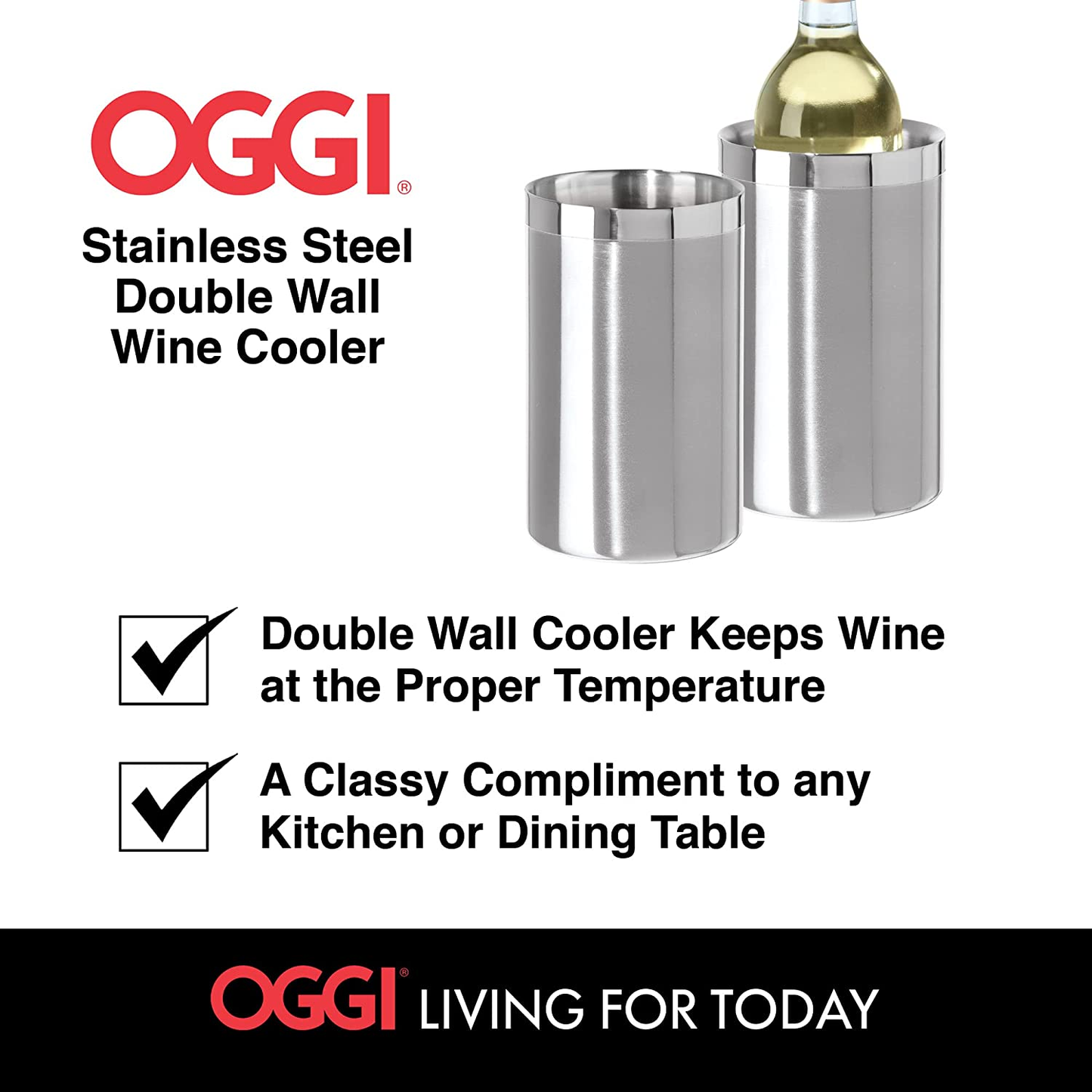 Wine Cooler, Stainless Steel