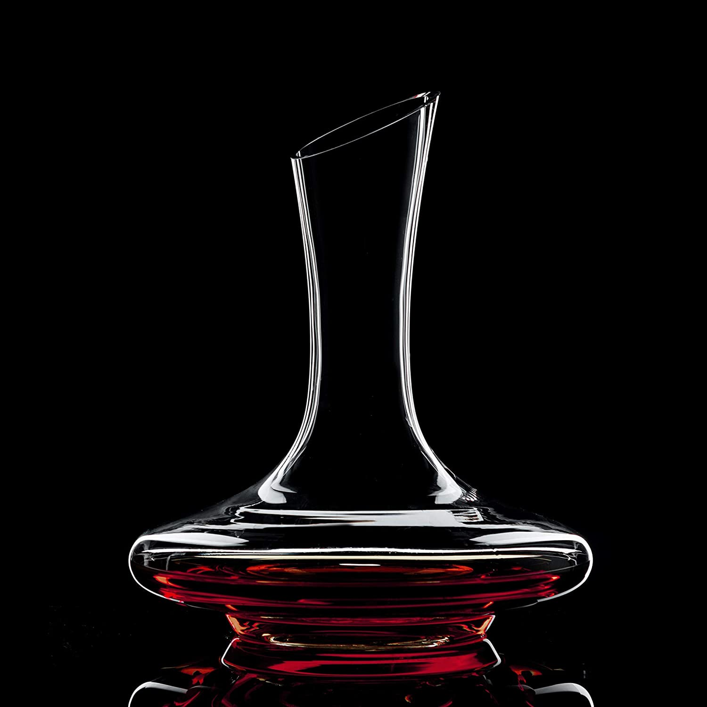 Wine Decanter,Red Wine Carafe,Wine Aerator,100% Hand Blown Lead-Free Crystal Glass with Cleaning Beads,Wine Decanters and Carafes,Wine Gift with Luxury Packaging,Wine Accessories (1200ML)