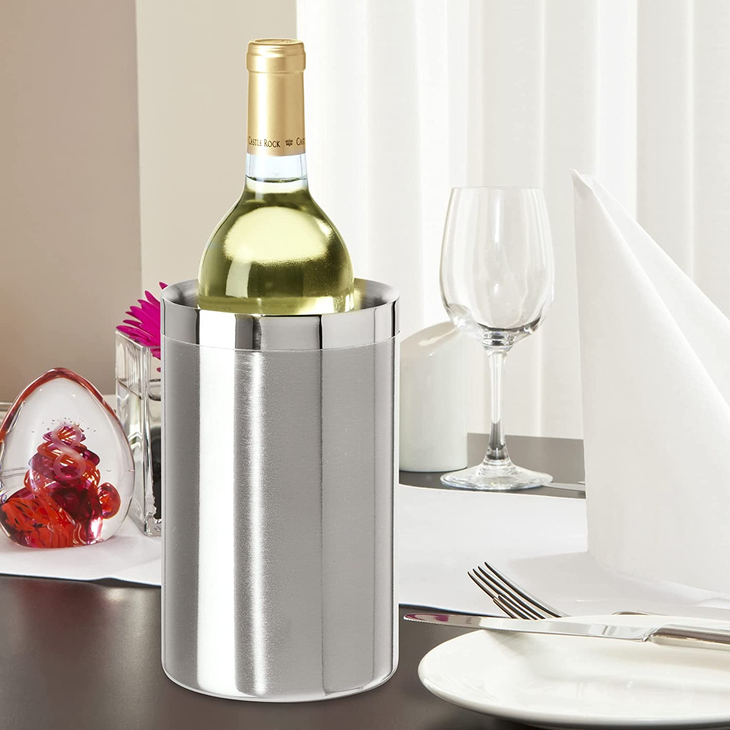 Wine Cooler, Stainless Steel