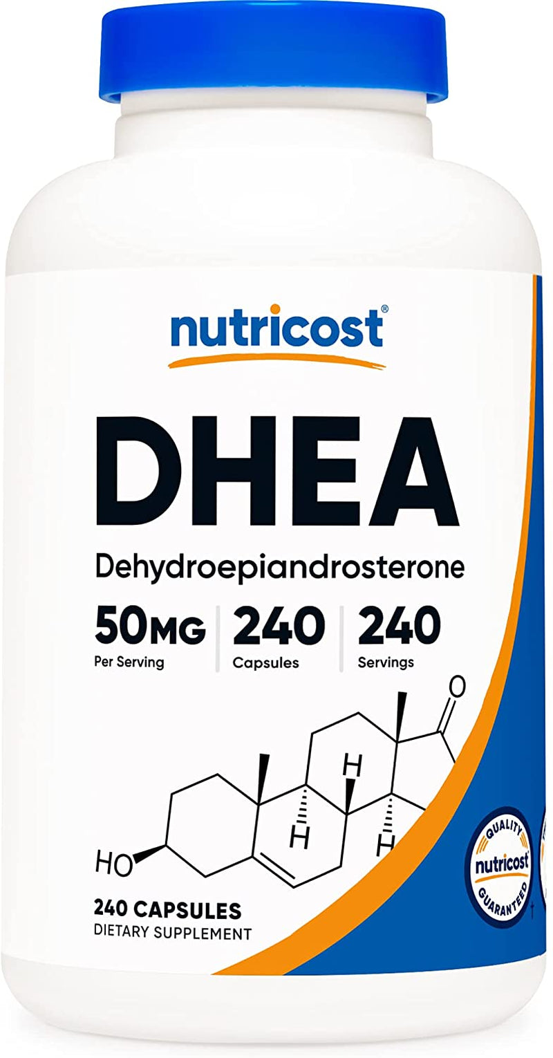 Nutricost DHEA 50Mg, 240 Capsules - Gluten Free, Soy Free, Non-Gmo, Supplement