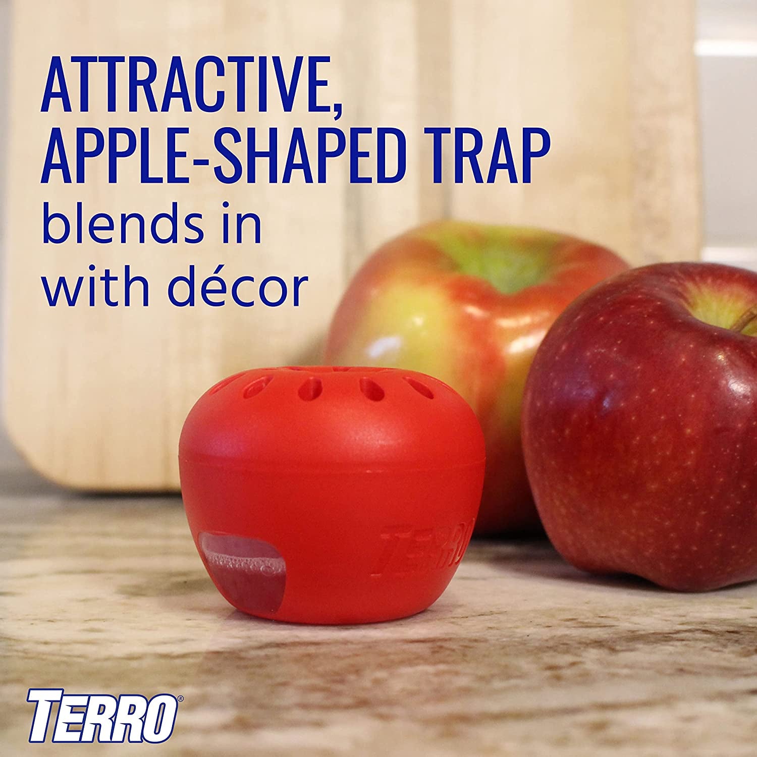 TERRO T2502 Ready-To-Use Indoor Fruit Fly Killer and Trap with Built in Window - 2 Traps + 90 Day Lure Supply