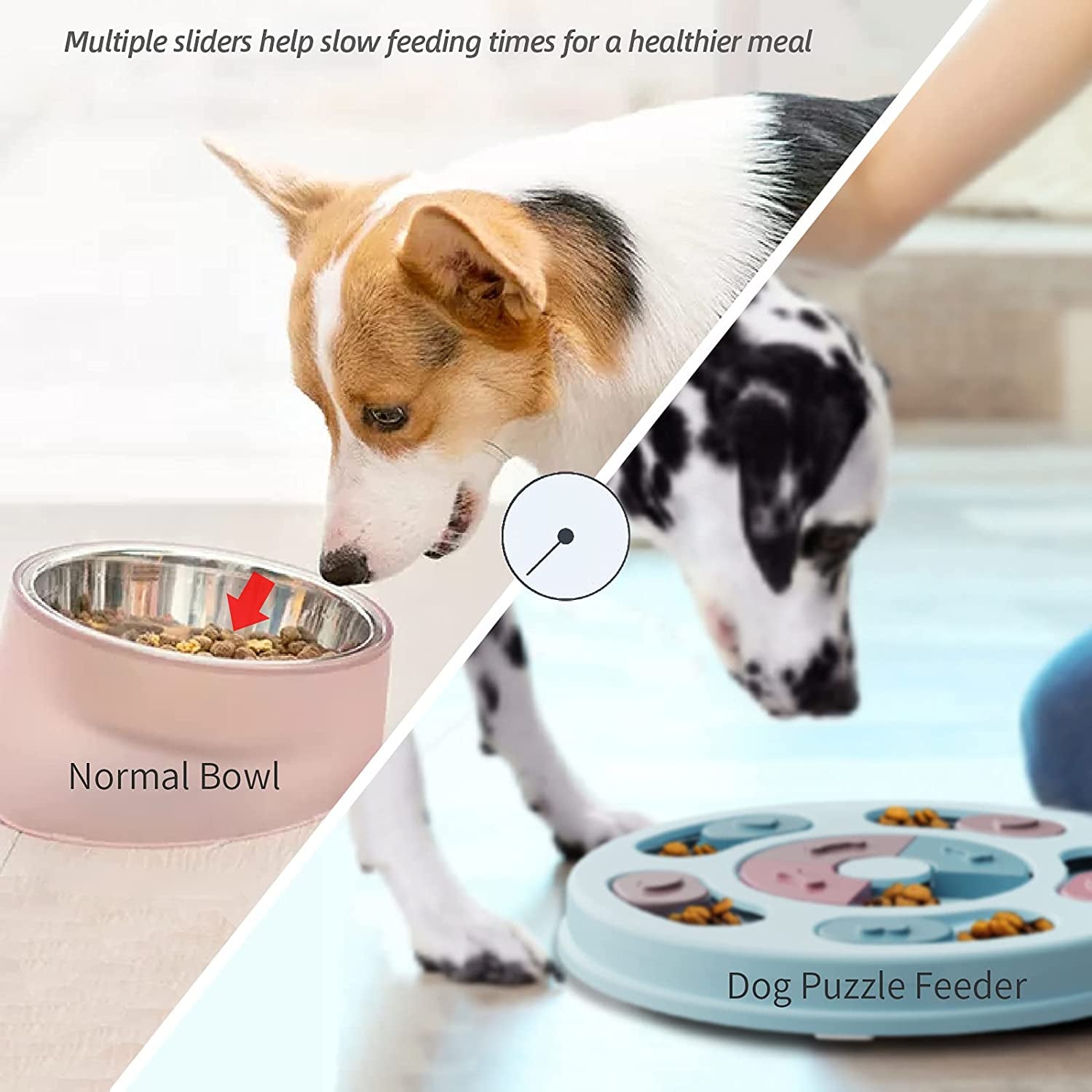 [ New Edition ] Dog Puzzle Toys-  Dog Slow Feeder, Interactive Dog Toy for IQ Training; Slow Feeding, Aid Pets Digestion, Dog Puzzle Toys for Smart Dogs