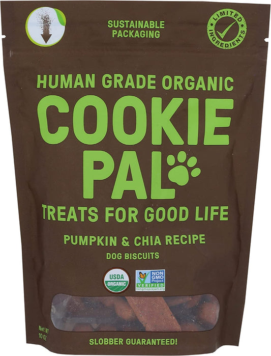 Cookie Pal Organic Pumpkin Chia Dog Treats, 10 OZ